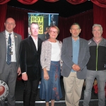 Bottom Up! Limerick's theatre company Bottom Dog is celebrating the 10th Anniversary. Pictured from left to right: Cllr Michael Collins, Deputy Mayor of the City and County of Limerick, Myles Breen, Founder of Bottom Dog, Cllr Elenora Hogan, John Murphy, Ensemble Member of Bottom Dog, Cllr John Costelloe. Photo: Baoyan Zhang/ilovelimerick