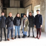 Pictured at the Cleeves Condensed Milk Factory are cast-members Shane Hickey O'Mara, Karl Quinn, Blake, Georgina Miller, Conor Mahon and Kit Thompson. Conor Owens/ilovelimerick.