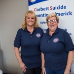 Kate O'carroll, louraine Thomlinson, representing Corbett Suicide Prevention Limerick. Picture: Cian Reinhardt/ilovelimerick