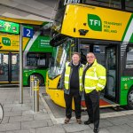 Bus Éireann launched the first electric regional city bus fleet in Limerick on April 12, 2024 at Colbert Station. Picture: Olena Oleksienko/ilovelimerick