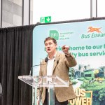 Bus Éireann launched the first electric regional city bus fleet in Limerick on April 12, 2024 at Colbert Station. Picture: Olena Oleksienko/ilovelimerick