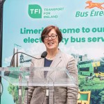 Bus Éireann launched the first electric regional city bus fleet in Limerick on April 12, 2024 at Colbert Station. Picture: Olena Oleksienko/ilovelimerick