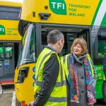 Bus Éireann launched the first electric regional city bus fleet in Limerick on April 12, 2024 at Colbert Station. Picture: Olena Oleksienko/ilovelimerick