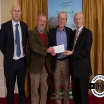 Joe Ryan and Ger Lewis accept the award for 3rd place in the Rathkeale/Adare area Modern category on behalf of Shanagolden Burial Ground from Gordon Daly, Director of Services Limerick City and County Council and Deputy Mayor Noel Gleeson. The Annual Burial Ground Awards took place at the Woodlands House Hotel, Adare