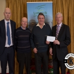 Pat Sheehy and John Scanlon accept the award for 1st place in the Newcastle West area modern category on behalf of Aughlish Burial Ground, Feohanagh, from Gordon Daly, Director of Services Limerick City and County Council and Deputy Mayor Noel Gleeson. The Annual Burial Ground Awards took place at the Woodlands House Hotel, Adare