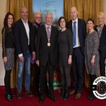 Limerick City and County Council staff members Audrey Crowe, Brian Henry, Sarah McCutcheon, Gordon Daly, Director of Services, Fiona O'Keefe and Patricia Liddy were pictured with Deputy Mayor Noel Gleeson and guest speaker Sharon Slater, Geneologist, at the Annual Burial Ground Awards at the Woodlands House Hotel, Adare