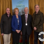 Councillors Francis Foley, Bridget Teefy and Mike Donegan were pictured with Deputy Mayor Noel Gleeson at the Annual Burial Ground Awards in the Woodlands House Hotel, Adare