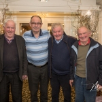 Michael McAuliffe, Tullybracky Graveyard, James Ryan, Oola, Billy Harty, St. Joseph's, Knocklong, and Paddy Ryan, Oola, were pictured at the Burial Ground Awards at Fitzgerald's Woodlands House Hotel and Spa, Adare