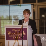 Carmel Lynch, Limerick City and County Council, gives an address at the Burial Ground Awards at Fitzgerald's Woodlands House Hotel and Spa, Adare