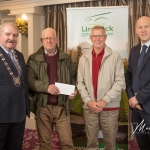 Michael O'Halloran and Michael McMahon, Mellon Burial Ground, receives the Overall Award in the Ancient category from Cathaoirleach Adare/Rathkeale Municipal District Kevin Sheahan and Gordon Daly, Director of Community Development Limerick City and County Council, at the Burial Ground Awards at Fitzgerald's Woodlands House Hotel and Spa, Adare