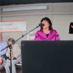 Mini-festivals for celebrating the 160th anniversary of Castleconnell train station take place on August 28.Noreen Clohessy, Irish Rail District Manager is giving a speech. Photo: Baoyan Zhang/ilovelimerick