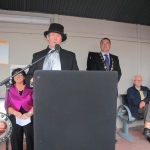 Mini-festivals for celebrating the 160th anniversary of Castleconnell train station take place on August 28. John Hardiman, chair of Castleconnell Tidy Towns is giving a speech.Photo: Baoyan Zhang/ilovelimerick