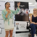 Cailyn Ireland counter launch at Shaws, Crescent Shopping Centre, Limerick make up artist Michelle Regazzoli Stone, fitness expert Leanne Moore and style. Picture: Zoe Conway/ilovelimerick 2018.