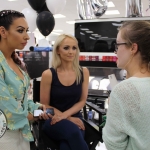 Cailyn Ireland counter launch at Shaws, Crescent Shopping Centre, Limerick make up artist Michelle Regazzoli Stone, fitness expert Leanne Moore and style. Picture: Zoe Conway/ilovelimerick 2018.