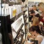 Cailyn Ireland counter launch at Shaws, Crescent Shopping Centre, Limerick make up artist Michelle Regazzoli Stone, fitness expert Leanne Moore and style. Picture: Zoe Conway/ilovelimerick 2018.