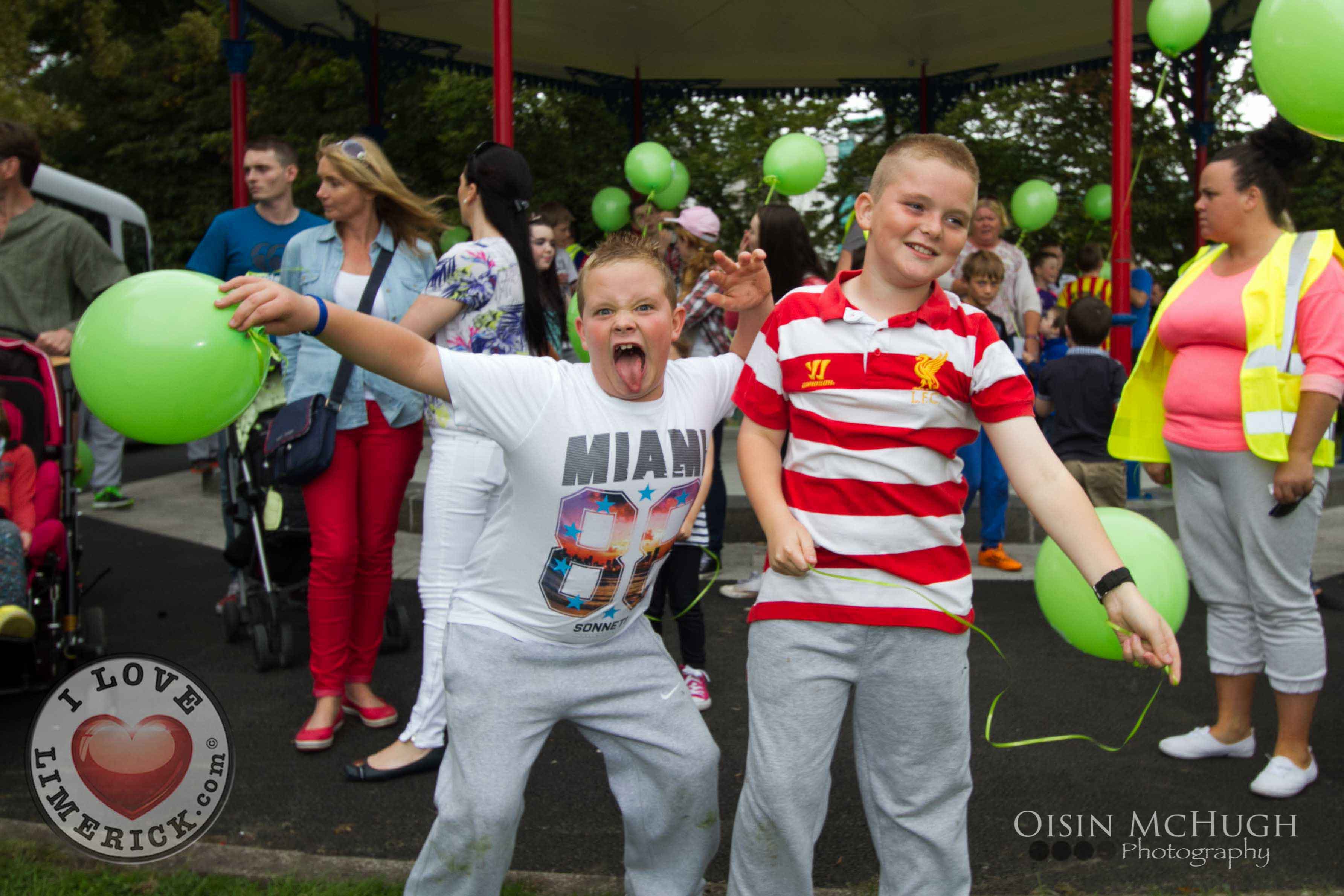 PHOTOS CDKL5 Charity Walk and Balloon Release 2014 I Love Limerick
