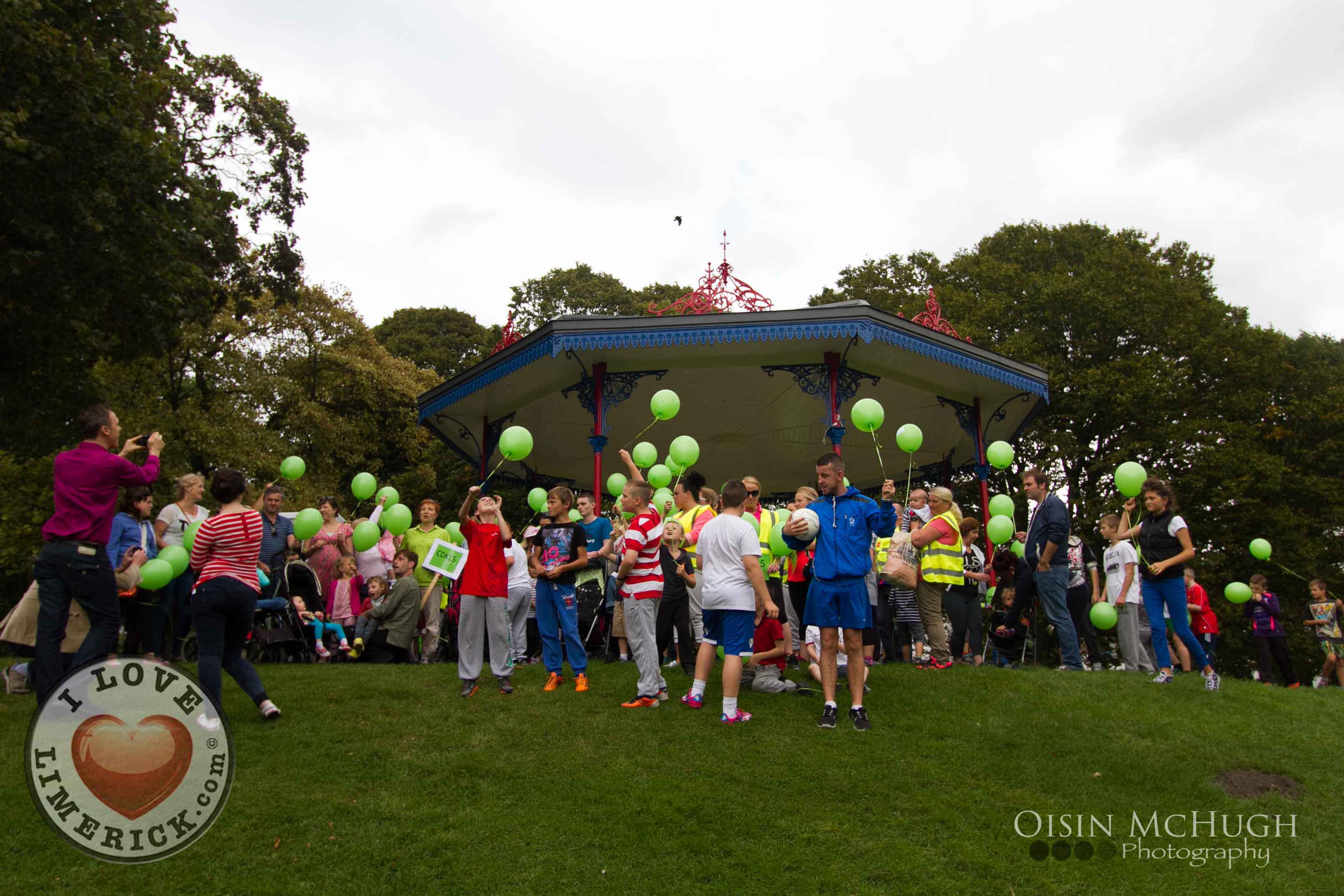 PHOTOS CDKL5 Charity Walk and Balloon Release 2014 I Love Limerick