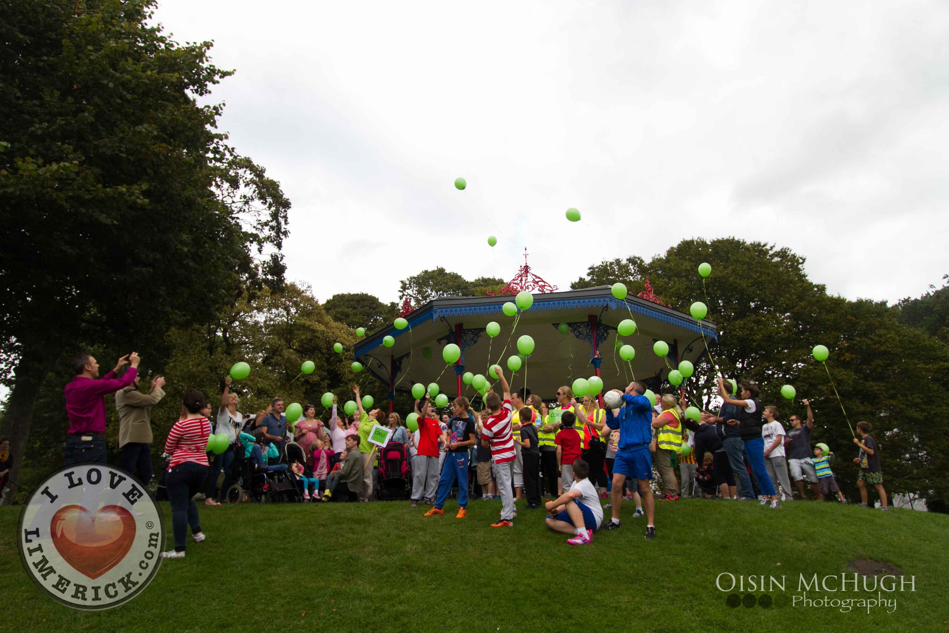 PHOTOS CDKL5 Charity Walk and Balloon Release 2014 I Love Limerick