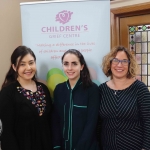 Anne lennon, student social, Orla Ryan, student social,Tracey Gleeson, UL Engage, pictured at the launch of the Childrens Grief Centre's new website and leaflet. Picture: Conor Owens/ilovelimerick.