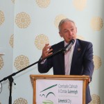 Richard Bruton, Minister for Communications, Climate Action and Environment of Ireland launches '+CityxChange', the EU Horizon 2020 project lead by Limerick City and County Council and the city of Trondheim in Norway to improve the energy performance of old historic buildings. Photos: Bruna Vaz Mattos/ ilovelimerick