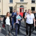 Minister Bruton came to Tait House Community Enterprise to discuss how we can take action locally and globally on climate action on Friday, September 6 2019. Picture: Richard Lynch/ilovelimerick