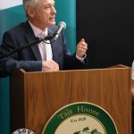 Minister Bruton came to Tait House Community Enterprise to discuss how we can take action locally and globally on climate action on Friday, September 6 2019. Picture: Richard Lynch/ilovelimerick