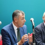 Minister Bruton came to Tait House Community Enterprise to discuss how we can take action locally and globally on climate action on Friday, September 6 2019. Picture: Richard Lynch/ilovelimerick