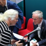 Minister Bruton came to Tait House Community Enterprise to discuss how we can take action locally and globally on climate action on Friday, September 6 2019. Picture: Richard Lynch/ilovelimerick