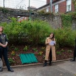 Ormston House Artist-in-Residence Mary Conroy has created a Hollywood Star for Constance Smith which was unveiled in The People Park Limerick on Thursday, October 9, 2025. Picture: Olena Oleksienko/ilovelimerick