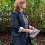 Ormston House Artist-in-Residence Mary Conroy has created a Hollywood Star for Constance Smith which was unveiled in The People Park Limerick on Thursday, October 9, 2025. Picture: Olena Oleksienko/ilovelimerick