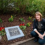 Ormston House Artist-in-Residence Mary Conroy has created a Hollywood Star for Constance Smith which was unveiled in The People Park Limerick on Thursday, October 9, 2025. Picture: Olena Oleksienko/ilovelimerick