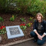 Ormston House Artist-in-Residence Mary Conroy has created a Hollywood Star for Constance Smith which was unveiled in The People Park Limerick on Thursday, October 9, 2025. Picture: Olena Oleksienko/ilovelimerick