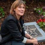 Ormston House Artist-in-Residence Mary Conroy has created a Hollywood Star for Constance Smith which was unveiled in The People Park Limerick on Thursday, October 9, 2025. Picture: Olena Oleksienko/ilovelimerick