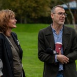 Ormston House Artist-in-Residence Mary Conroy has created a Hollywood Star for Constance Smith which was unveiled in The People Park Limerick on Thursday, October 9, 2025. Picture: Olena Oleksienko/ilovelimerick
