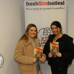 Pictured at the Cork Heats for Ireland's Young Filmmaker of the Year Awards 2019 are Amber Fallon, 18 from Cork and Kelly Lane, 18 from Cork in the Triskel Arts Centre. Picture: Conor Owens/ilovelimerick.