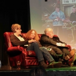 Pictured at the Launch Party for The Cranberries final album 'In the End' at Dolans Warehouse are guest speakers Deci Hogan, stage managers for the Cranberries, Orla Colgan, Dolores O'Riordan's secondary school music teacher, and Eoin Devereaux, historian and writer. Picture: Conor Owens/ilovelimerick.