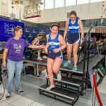 Therapist and experienced rower Kate Healy broke a 24 hour World Record Rowing record at Crescent Shopping Centre in aid of St Gabriel’s Foundation, November 29-30, 2024. Picture: Picture: Olena Oleksienko/ilovelimerick