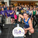 Therapist and experienced rower Kate Healy broke a 24 hour World Record Rowing record at Crescent Shopping Centre in aid of St Gabriel’s Foundation, November 29-30, 2024. Picture: Picture: Olena Oleksienko/ilovelimerick
