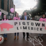 Limerick Culture Night 2018 takes place on Friday, September 21. There are hundreds of events across Limerick on the night. Pigtown Food Series is back to Limerick for the culture night! Cllr James Collins, Mayor of the City and County of Limerick was leading the pigtown parade. Picture: Baoyan Zhang/ilovelimerick