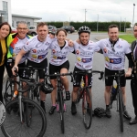 The inaugural ‘Great Dalata Cycle 2018’ in aid of CMRF Crumlin saw a number of Dalata Hotel Group employees cycle over 1,100km throughout the island of Ireland, is part of Dalata’s wider charity initiative Dalata Digs Deep. Pictured for the cyclists arrival at the Maldron Hotel Limerick are Valerie O'Neill, General Manager Maldron Hotel and Joe Quinn, Clayton Hotels Operations Manager (second from left) and James Collins, Mayor of the City and County of Limerick with the cyclists. Picture: Richard Lynch/ilovelimerick.