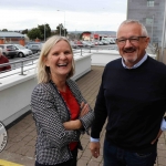 The inaugural ‘Great Dalata Cycle 2018’ in aid of CMRF Crumlin saw a number of Dalata Hotel Group employees cycle over 1,100km throughout the island of Ireland, is part of Dalata’s wider charity initiative Dalata Digs Deep. Pictured for the cyclists arrival at the Maldron Hotel Limerick are Sinead O Donnell, Maldron Hotel Limerick and  Cllr Jerry O'Dea.  Picture: Richard Lynch/ilovelimerick.