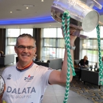 The inaugural ‘Great Dalata Cycle 2018’ in aid of CMRF Crumlin saw a number of Dalata Hotel Group employees cycle over 1,100km throughout the island of Ireland, is part of Dalata’s wider charity initiative Dalata Digs Deep. The cyclists arrived at the Maldron Hotel where the McCarthy Cup was was waiting to greet them. Pictured is Joe Quinn, Clayton Hotels Operations Manager who took part in the cycle. Picture: Richard Lynch/ilovelimerick.