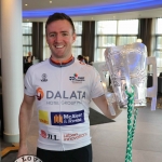 The inaugural ‘Great Dalata Cycle 2018’ in aid of CMRF Crumlin saw a number of Dalata Hotel Group employees cycle over 1,100km throughout the island of Ireland, is part of Dalata’s wider charity initiative Dalata Digs Deep. The cyclists arrived at the Maldron Hotel where the McCarthy Cup was was waiting to greet them. Picture: Richard Lynch/ilovelimerick.