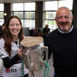 The inaugural ‘Great Dalata Cycle 2018’ in aid of CMRF Crumlin saw a number of Dalata Hotel Group employees cycle over 1,100km throughout the island of Ireland, is part of Dalata’s wider charity initiative Dalata Digs Deep. The cyclists arrived at the Maldron Hotel where the McCarthy Cup was was waiting to greet them. Picture: Richard Lynch/ilovelimerick.