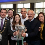 The inaugural ‘Great Dalata Cycle 2018’ in aid of CMRF Crumlin saw a number of Dalata Hotel Group employees cycle over 1,100km throughout the island of Ireland, is part of Dalata’s wider charity initiative Dalata Digs Deep. The cyclists arrived at the Maldron Hotel where the McCarthy Cup was was waiting to greet them. Picture: Richard Lynch/ilovelimerick.