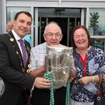 The inaugural ‘Great Dalata Cycle 2018’ in aid of CMRF Crumlin saw a number of Dalata Hotel Group employees cycle over 1,100km throughout the island of Ireland, is part of Dalata’s wider charity initiative Dalata Digs Deep. The cyclists arrived at the Maldron Hotel where the McCarthy Cup was was waiting to greet them. Picture: Richard Lynch/ilovelimerick.