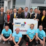 The inaugural ‘Great Dalata Cycle 2018’ in aid of CMRF Crumlin saw a number of Dalata Hotel Group employees cycle over 1,100km throughout the island of Ireland, is part of Dalata’s wider charity initiative Dalata Digs Deep. Pictured for the cyclists arrival at the Maldron Hotel Limerick are James Collins, Mayor of the City and County of Limerick with the staff of the Maldron Hotel Limerick. Picture: Richard Lynch/ilovelimerick.