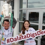 The inaugural ‘Great Dalata Cycle 2018’ in aid of CMRF Crumlin saw a number of Dalata Hotel Group employees cycle over 1,100km throughout the island of Ireland, is part of Dalata’s wider charity initiative Dalata Digs Deep. The cyclists arrived at the Maldron Hotel where the McCarthy Cup was was waiting to greet them. Picture: Richard Lynch/ilovelimerick.