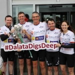 The inaugural ‘Great Dalata Cycle 2018’ in aid of CMRF Crumlin saw a number of Dalata Hotel Group employees cycle over 1,100km throughout the island of Ireland, is part of Dalata’s wider charity initiative Dalata Digs Deep. The cyclists arrived at the Maldron Hotel where the McCarthy Cup was was waiting to greet them. Picture: Richard Lynch/ilovelimerick.