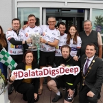 The inaugural ‘Great Dalata Cycle 2018’ in aid of CMRF Crumlin saw a number of Dalata Hotel Group employees cycle over 1,100km throughout the island of Ireland, is part of Dalata’s wider charity initiative Dalata Digs Deep. The cyclists arrived at the Maldron Hotel where the McCarthy Cup was was waiting to greet them. Picture: Richard Lynch/ilovelimerick.